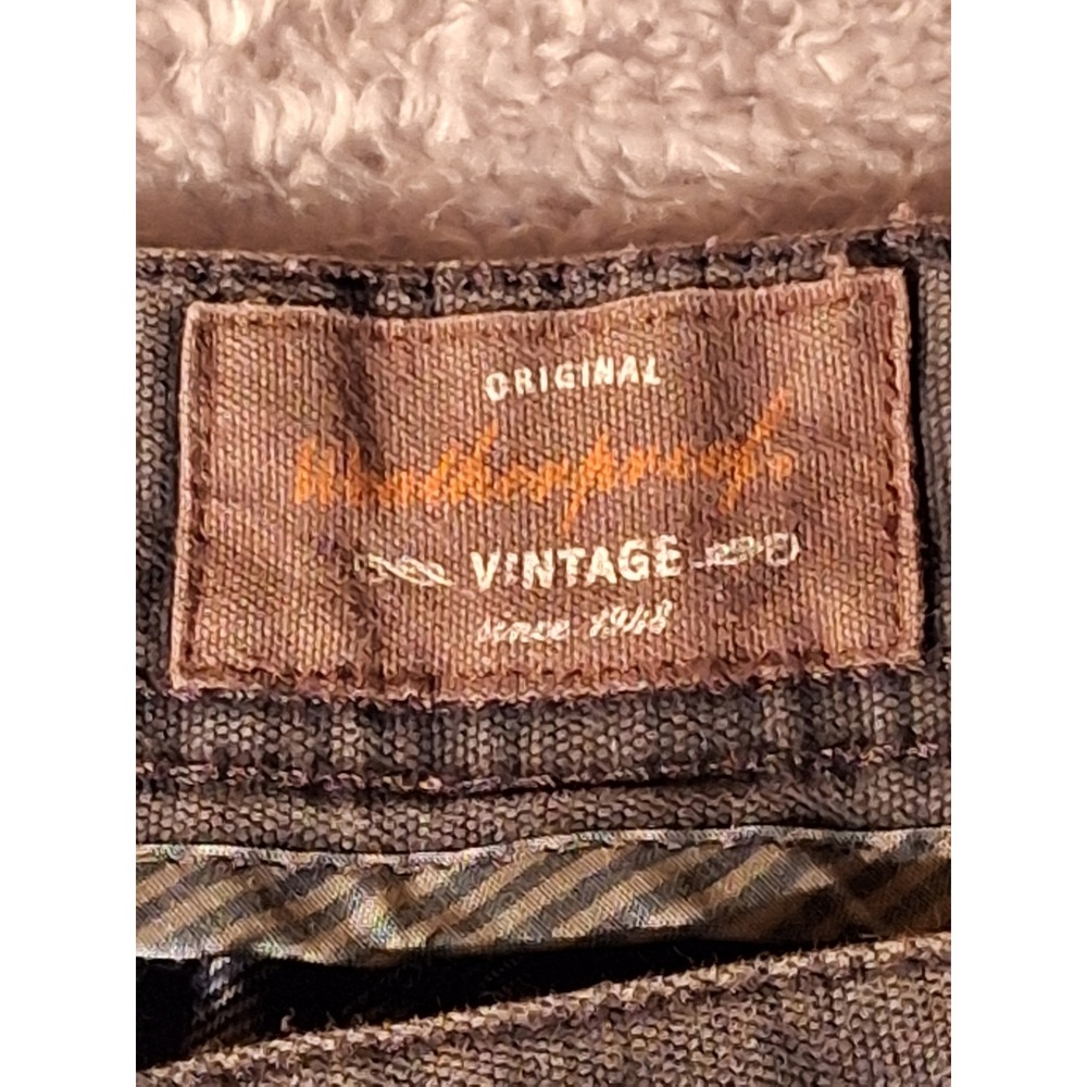 Vintage Washed Canvas Pants Men's Casual Chino Style Trousers, outdoors, snow - Picture 6 of 9